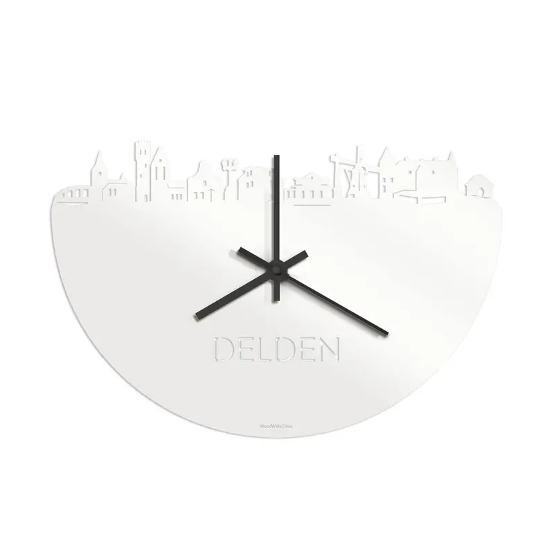 Skyline Klok Delden Wit Glanzend