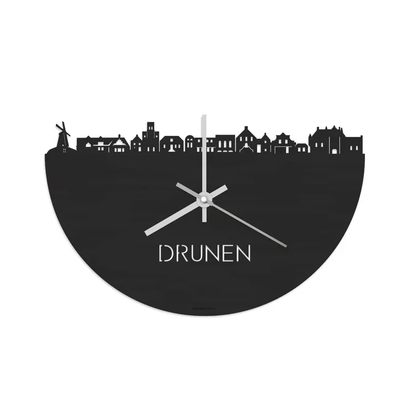 Skyline Klok Drunen Black