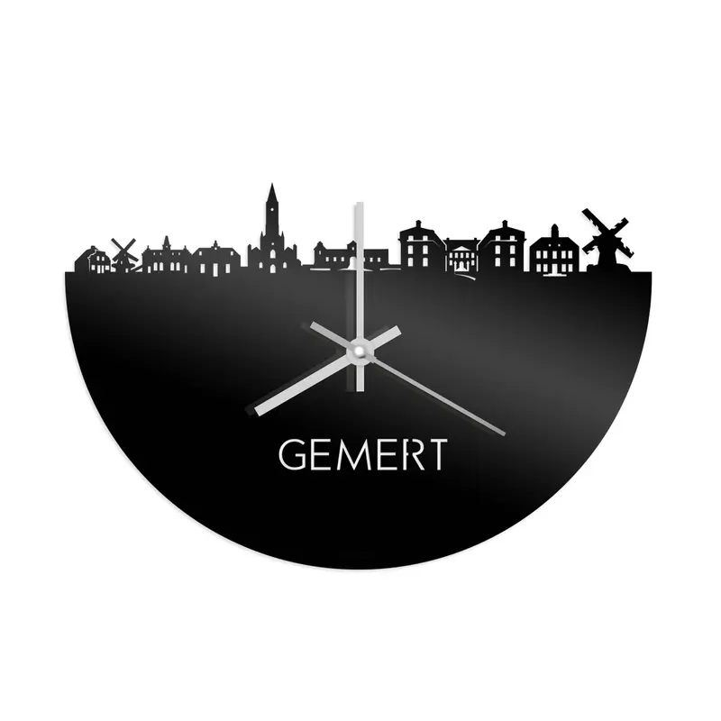 Skyline Klok Gemert Zwart Glanzend