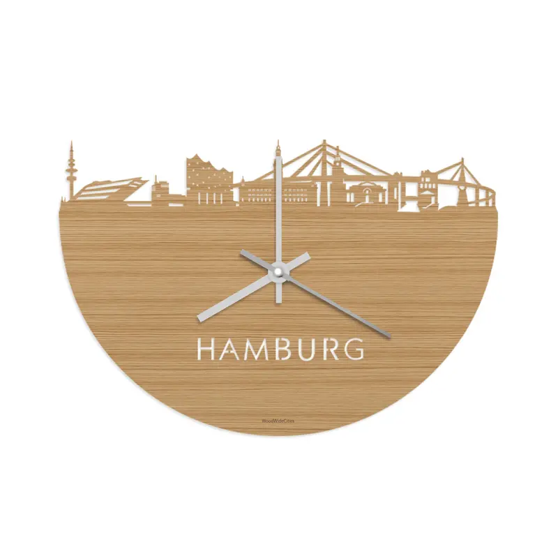 Skyline Klok Hamburg Bamboe