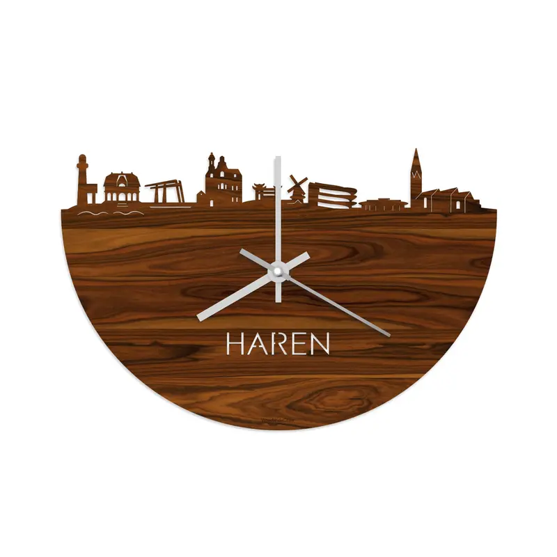 Skyline Klok Haren Palissander