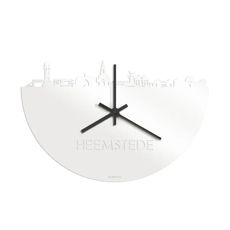 Skyline Klok Heemstede Wit Glanzend
