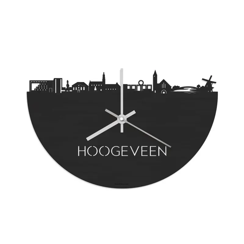 Skyline Klok Hoogeveen Black
