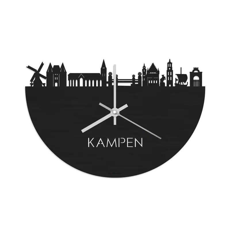 Skyline Klok Kampen Black