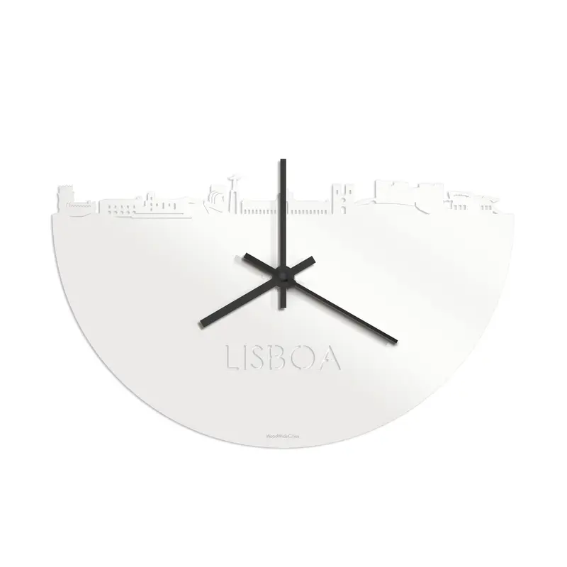 Skyline Klok Lisboa Wit Glanzend