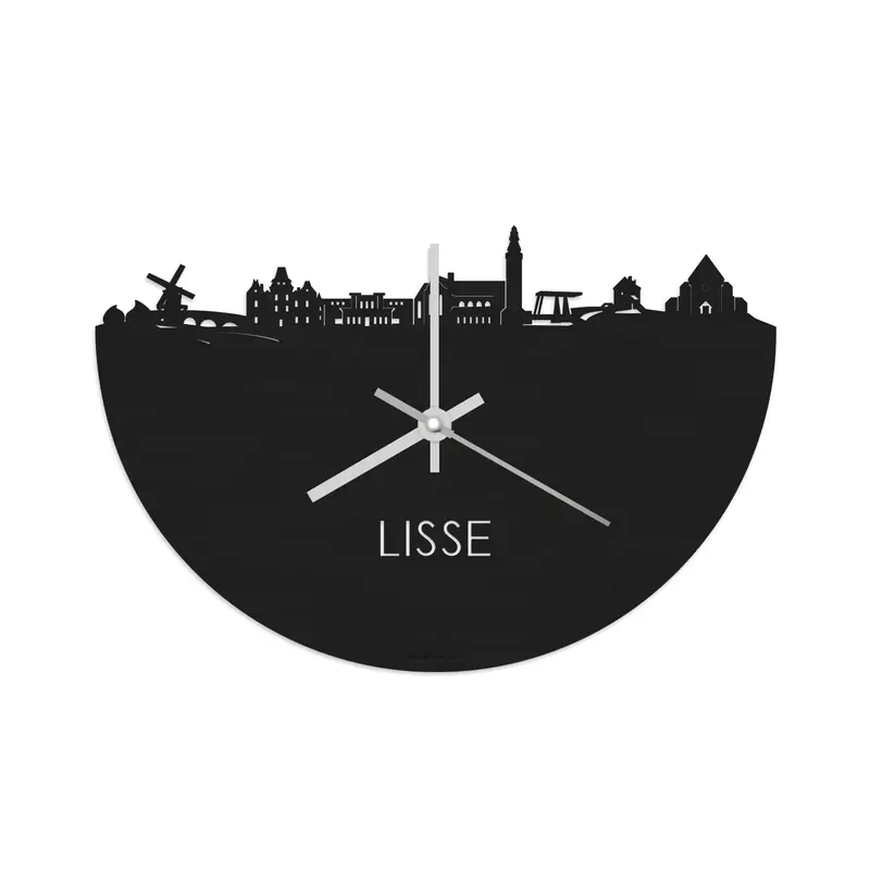 Skyline Klok Lisse Black