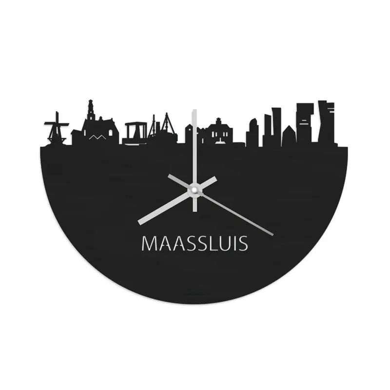 Skyline Klok Maassluis Black