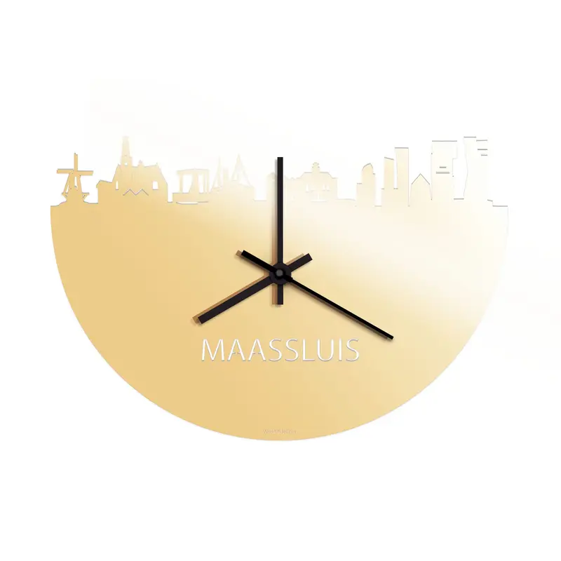 Skyline Klok Maassluis Goud Metallic