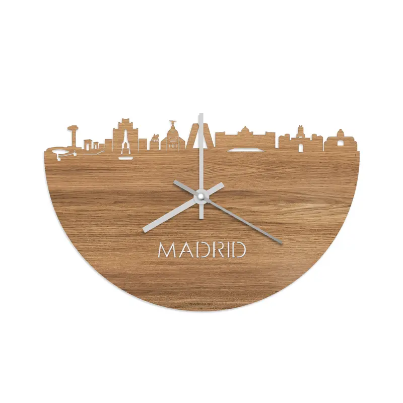 Skyline Klok Madrid Eiken