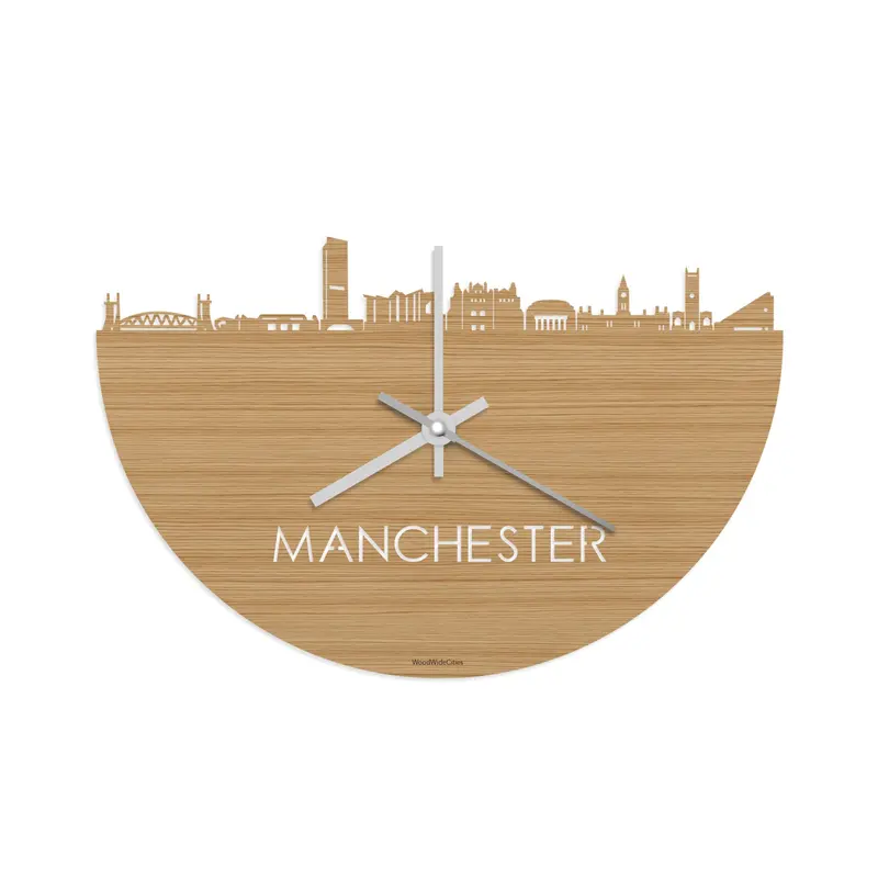 Skyline Klok Manchester Bamboe