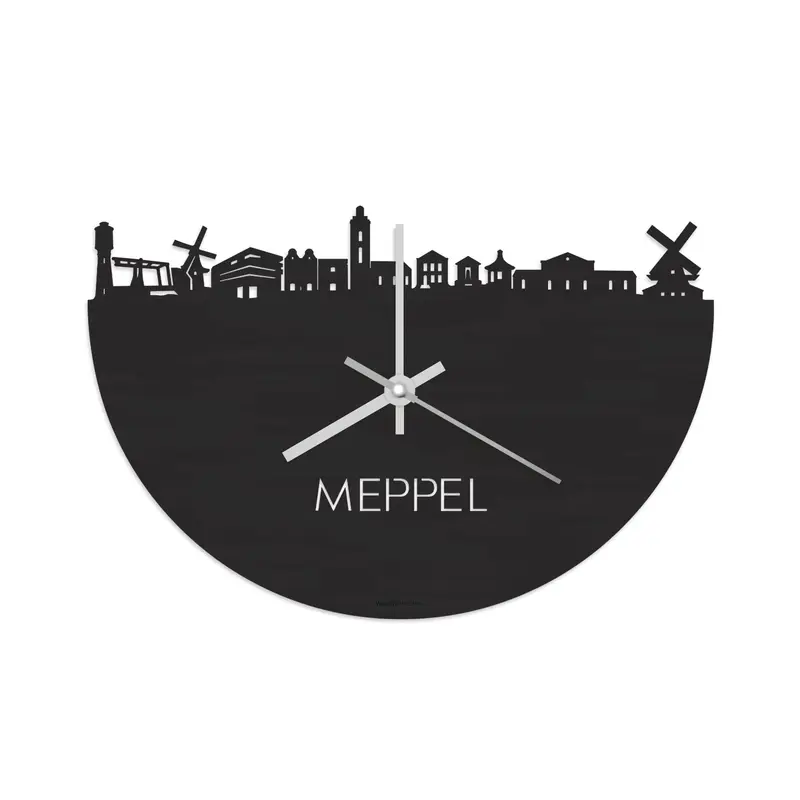 Skyline Klok Meppel Black