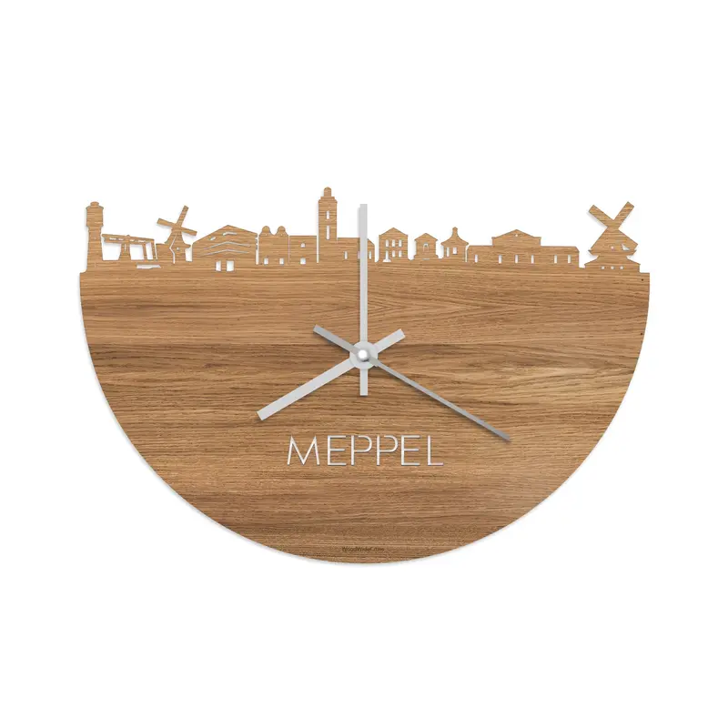 Skyline Klok Meppel Eiken