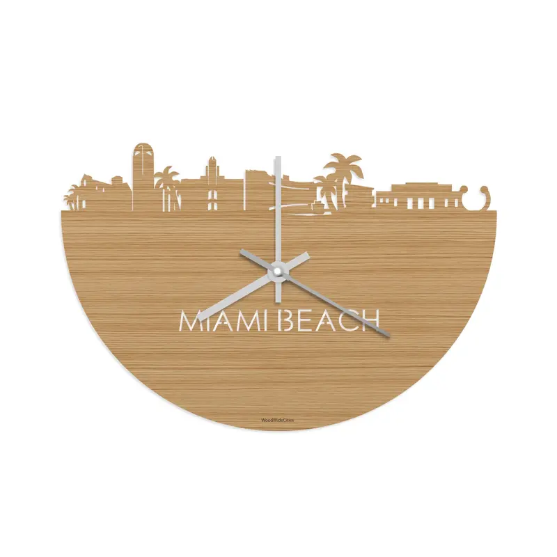 Skyline Klok Miami Beach Bamboe