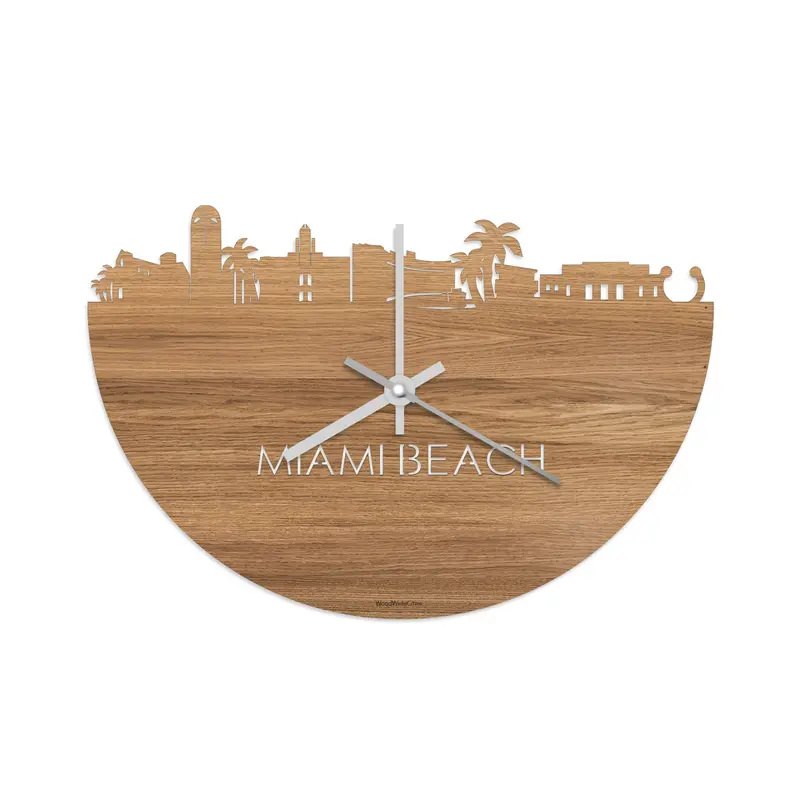 Skyline Klok Miami Beach Eiken