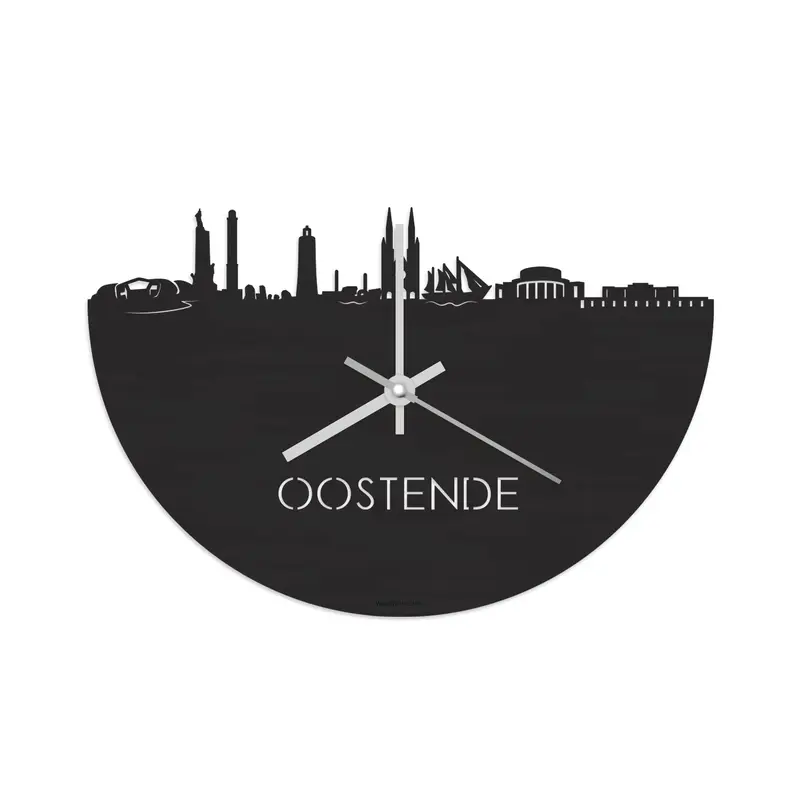 Skyline Klok Oostende Black