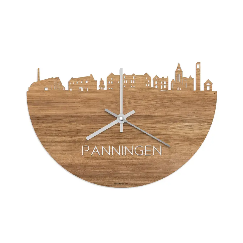 Skyline Klok Panningen Eiken