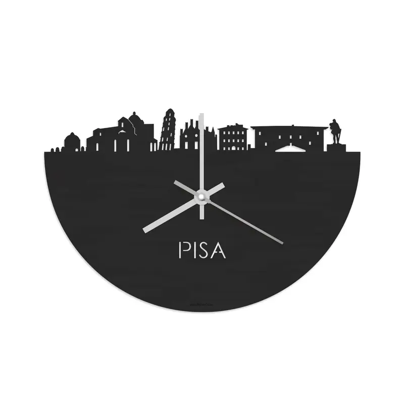 Skyline Klok Pisa Black
