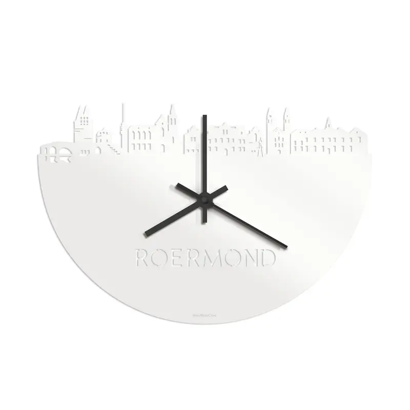 Skyline Klok Roermond Wit Glanzend