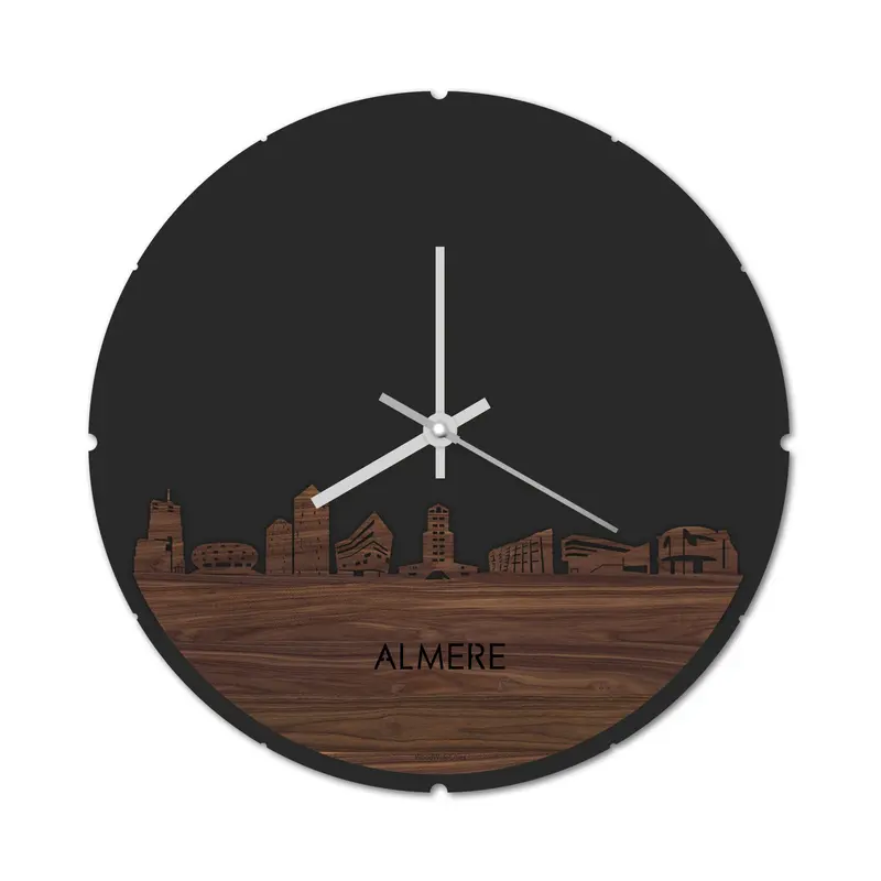 Skyline Klok Rond Almere Noten