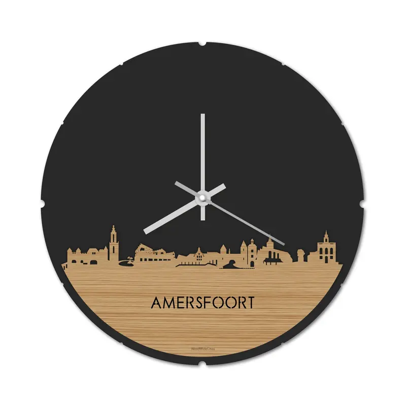 Skyline Klok Rond Amersfoort Bamboe