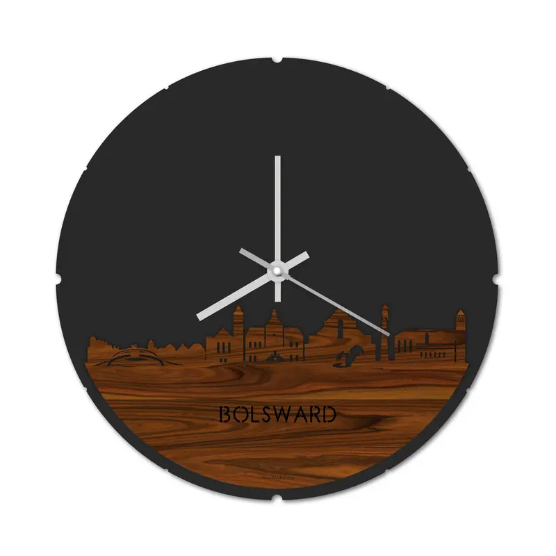 Skyline Klok Rond Bolsward Palissander