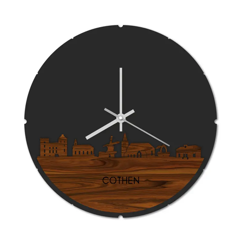 Skyline Klok Rond Cothen Palissander