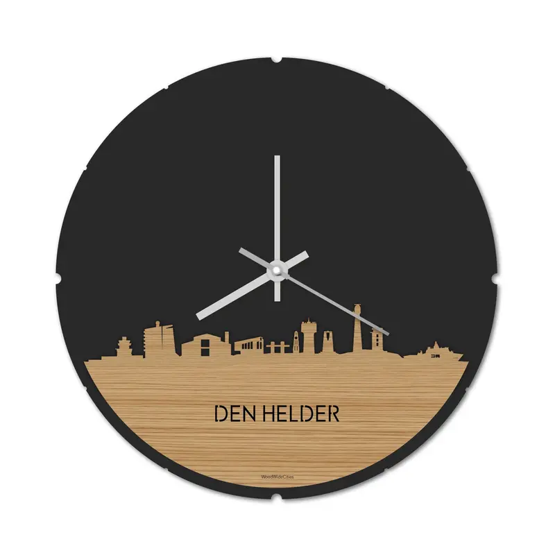 Skyline Klok Rond Den Helder Bamboe