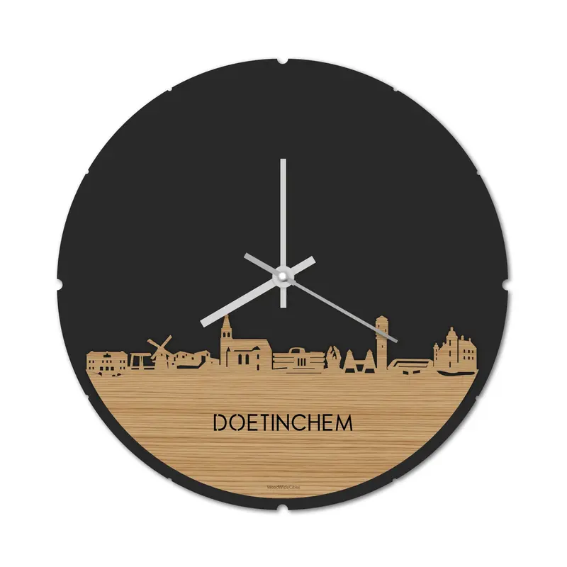 Skyline Klok Rond Doetinchem Bamboe