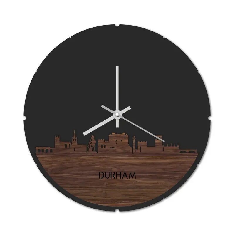 Skyline Klok Rond Durham Noten