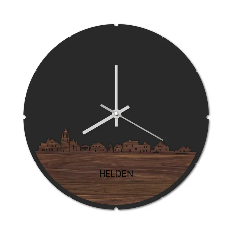 Skyline Klok Rond Helden Noten