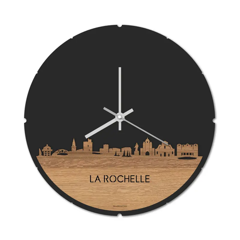 Skyline Klok Rond La Rochelle Eiken
