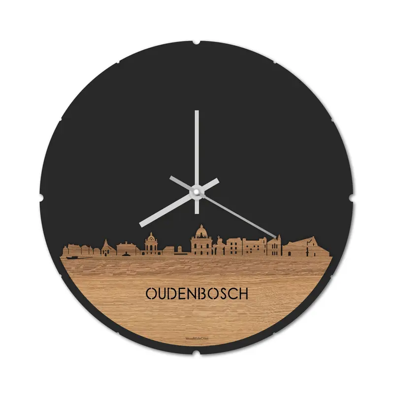 Skyline Klok Rond Oudenbosch Eiken