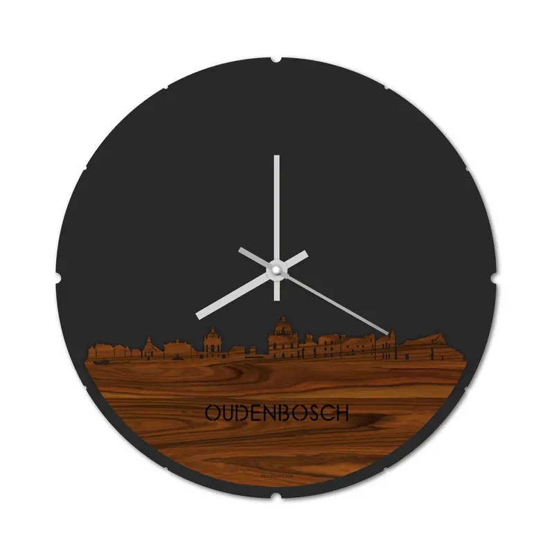 Skyline Klok Rond Oudenbosch Palissander