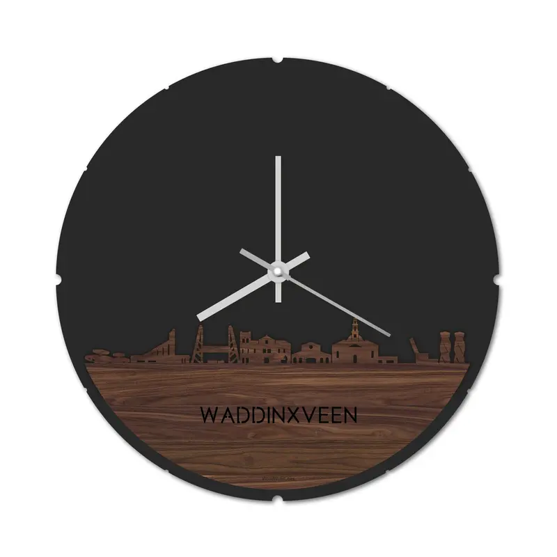 Skyline Klok Rond Waddinxveen Noten