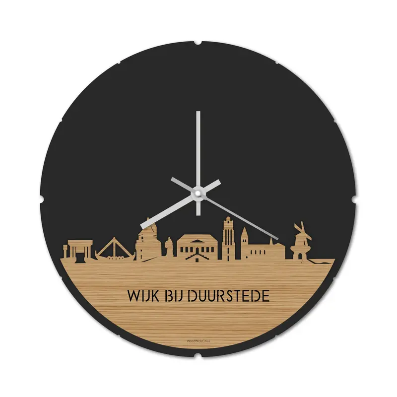Skyline Klok Rond Wijk bij Duurstede Bamboe