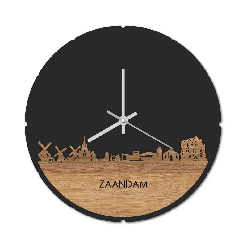 Skyline Klok Rond Zaandam Eiken