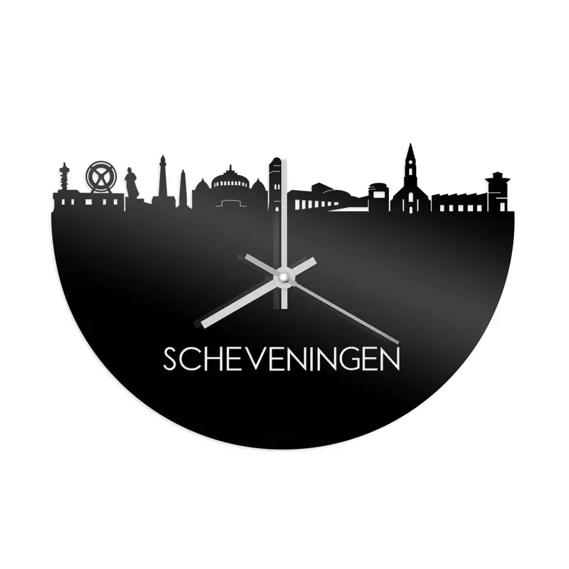 Skyline Klok Scheveningen Zwart Glanzend