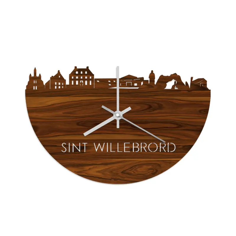 Skyline Klok Sint Willebrord Palissander