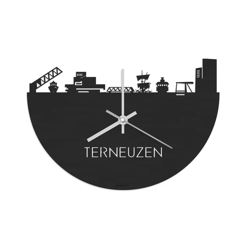 Skyline Klok Terneuzen Black