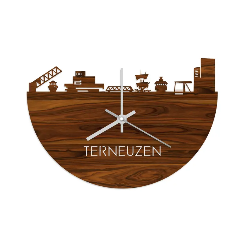 Skyline Klok Terneuzen Palissander