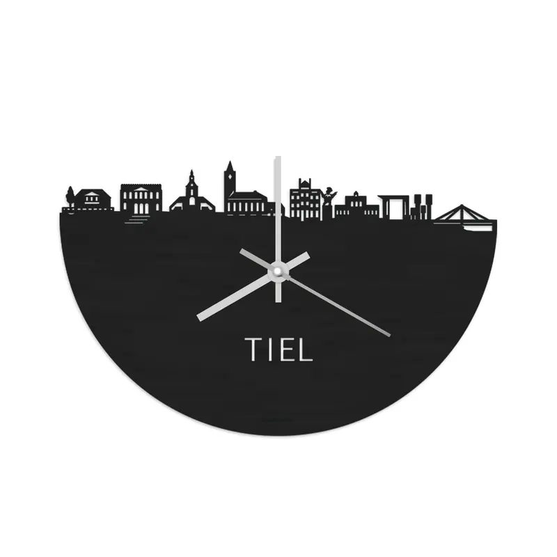 Skyline Klok Tiel Black