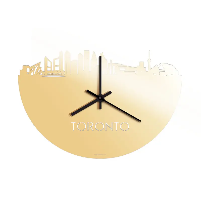 Skyline Klok Toronto Goud Metallic