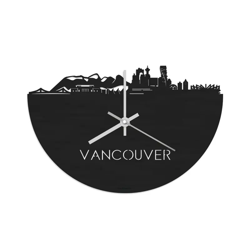 Skyline Klok Vancouver Black