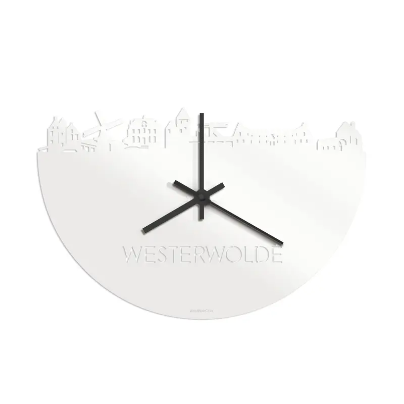 Skyline Klok Westerwolde Wit Glanzend