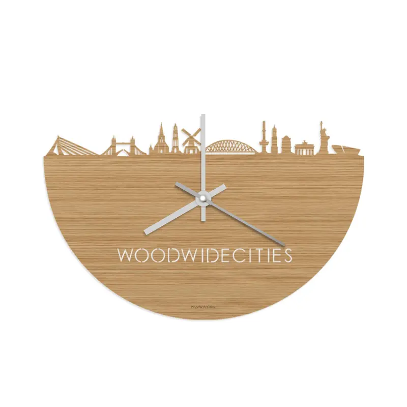 Skyline Klok WoodWideCities Bamboe