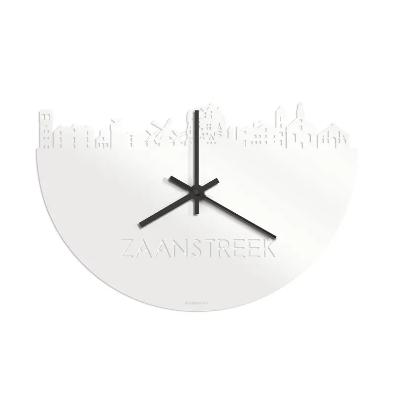Skyline Klok Zaanstreek Wit Glanzend