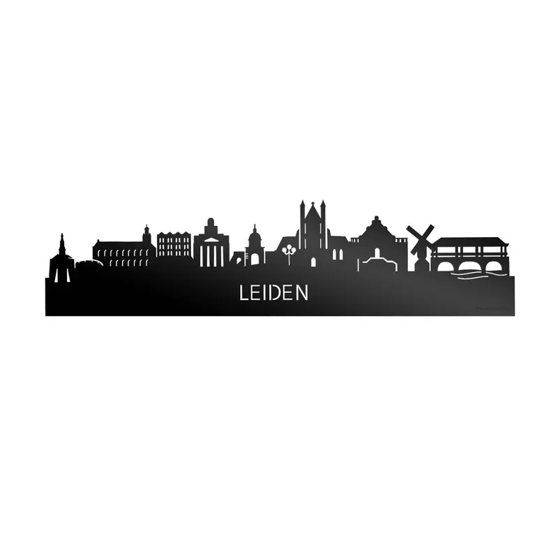 Skyline Leiden Zwart Glanzend