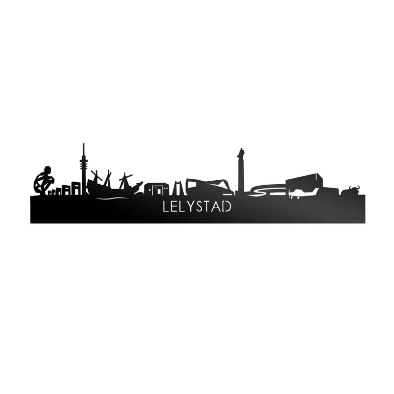 Skyline Lelystad Zwart Glanzend