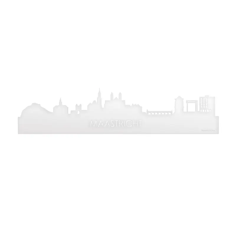 Skyline Maastricht Wit Glanzend