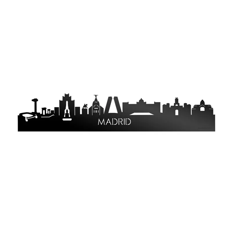 Skyline Madrid Zwart Glanzend